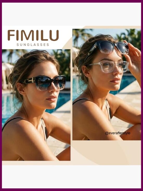 Polarized Fit Over Glasses Sunglasses, UV400 Protection, Square Frame main image 6